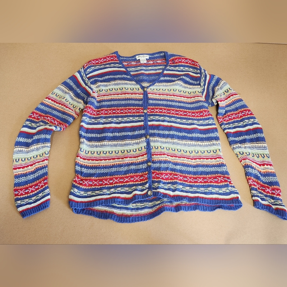 #Vintage Eddie Bauer knit sweater #1920 Sz M